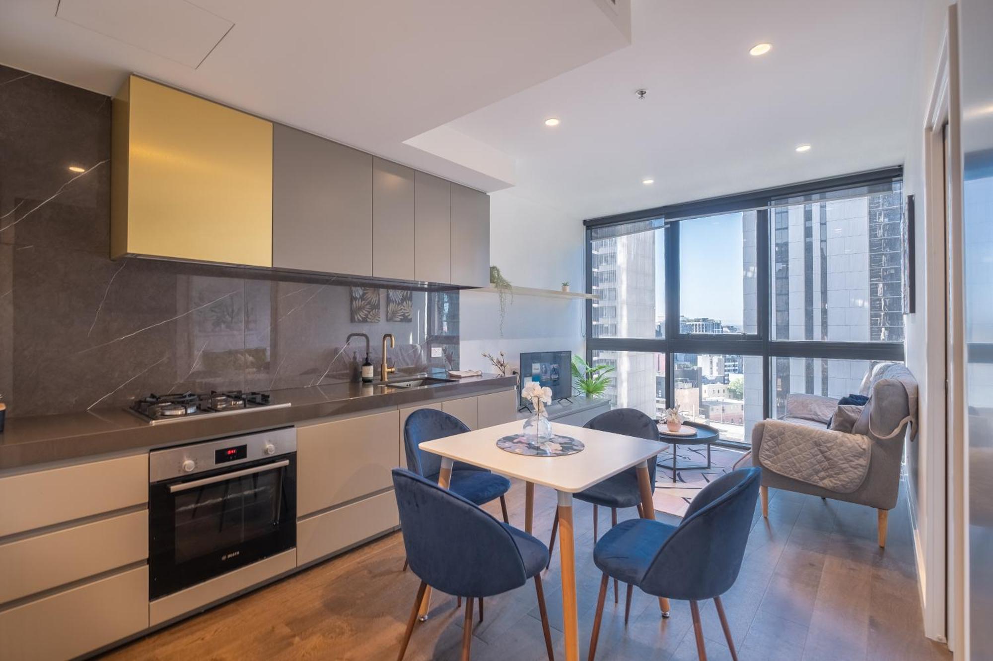 Relaxed 1Br1Ba City View Apt Wifi In Cbd 멜번 외부 사진
