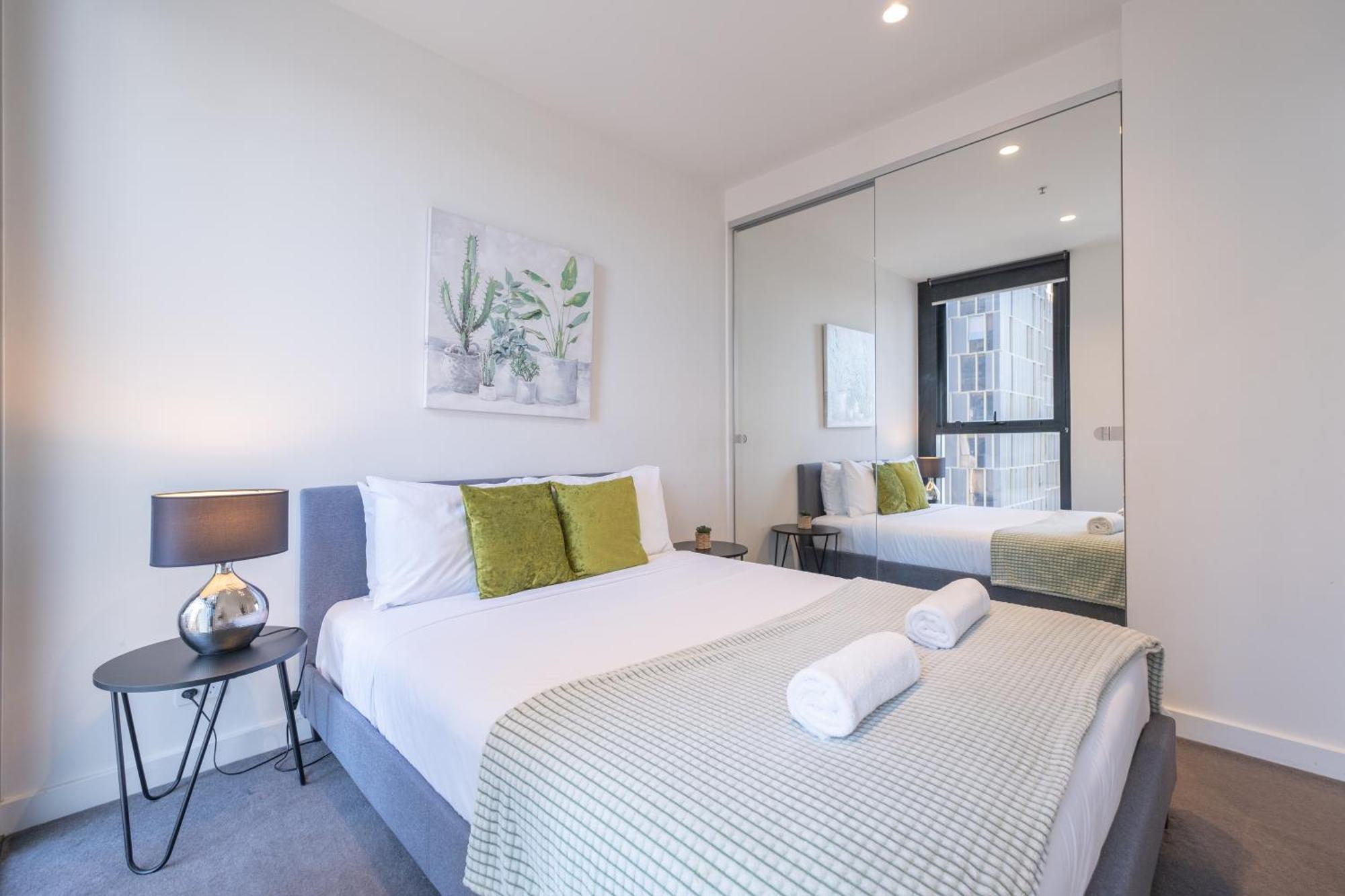 Relaxed 1Br1Ba City View Apt Wifi In Cbd 멜번 외부 사진
